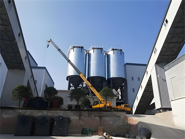 延边朝鲜族钢板仓,大型钢板仓储存水泥流程详解